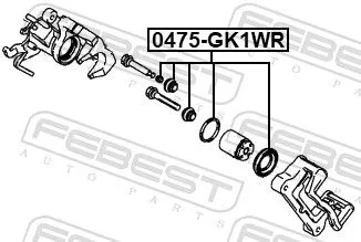 FEBEST Repair Kit, brake caliper (0475-GK1WR)