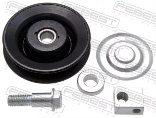 FEBEST Tensioner Pulley, V-ribbed belt (0487-V75)