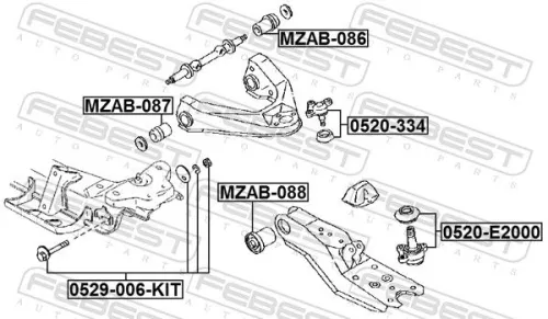FEBEST Camber Correction Screw (0529-006-KIT)