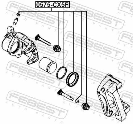 FEBEST Repair Kit, brake caliper (0575-CX5F)