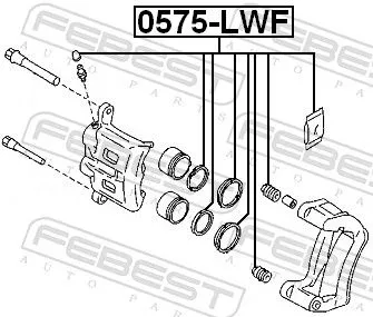 FEBEST Repair Kit, brake caliper (0575-LWF)