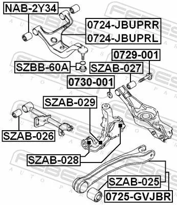 FEBEST Camber Correction Screw (0729-001)