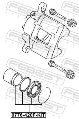 FEBEST Repair Kit, brake caliper (0776-420F-KIT)