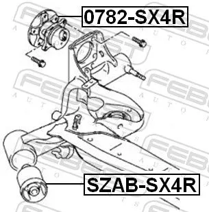 FEBEST Wheel Hub (0782-SX4R)