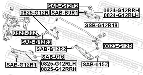 FEBEST Camber Correction Screw (0829-002)