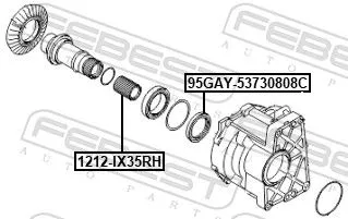 FEBEST Drive Shaft (1212-IX35RH)