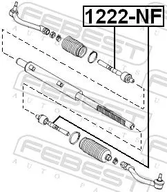 FEBEST Inner Tie Rod (1222-NF)