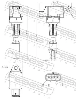 FEBEST Ignition Coil (12640-013)