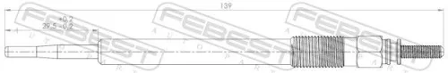 FEBEST Glow Plug (12642-004)