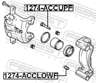 FEBEST Guide Bolt, brake caliper (1274-ACCLOWF)