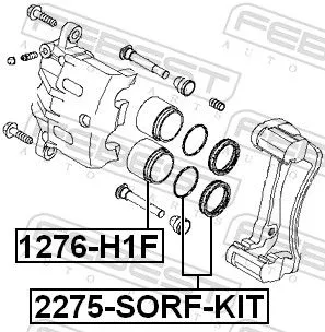 FEBEST Piston, brake caliper (1276-H1F)