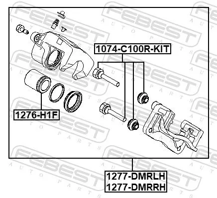 FEBEST Brake Caliper (1277-DMRLH)