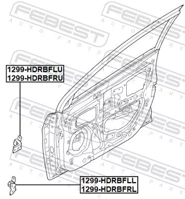 FEBEST Door Hinge (1299-HDRBFRU)