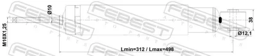FEBEST Shock Absorber (14110-008R)