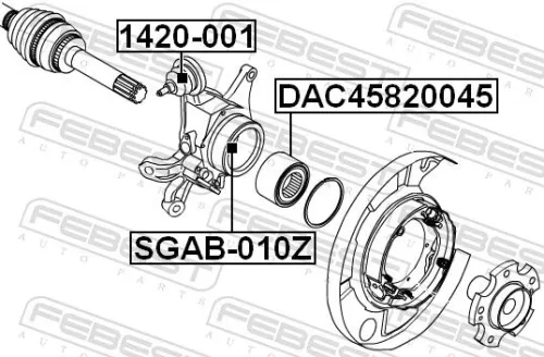 FEBEST Ball Joint (1420-001)