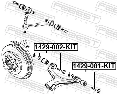FEBEST Camber Correction Screw Set (1429-002-KIT)
