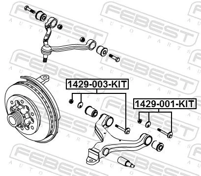FEBEST Camber Correction Screw Set (1429-003-KIT)