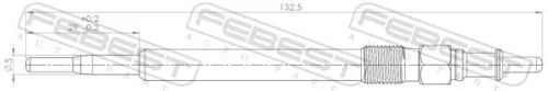 FEBEST Glow Plug (16642-007)