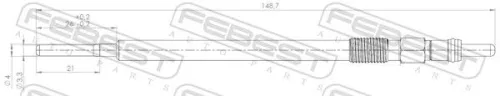 FEBEST Glow Plug (16642-008)
