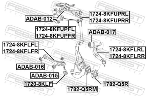 FEBEST Ball Joint (1720-8KLF)