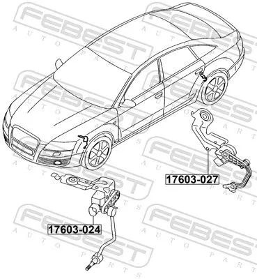 FEBEST Sensor, headlight levelling (17603-024)