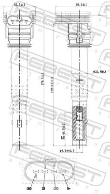 FEBEST Ignition Coil (17640-001)
