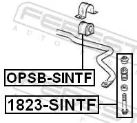 FEBEST Link/Coupling Rod, stabiliser bar (1823-SINTF)
