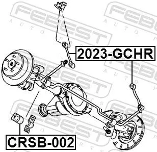 FEBEST Link/Coupling Rod, stabiliser bar (2023-GCHR)