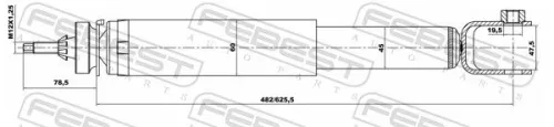 FEBEST Shock Absorber (21110-005R)