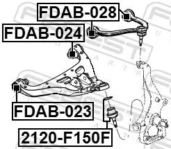 FEBEST Ball Joint (2120-F150F)