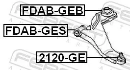 FEBEST Ball Joint (2120-GE)