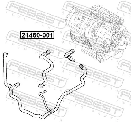 FEBEST Coolant Pipe (21460-001)