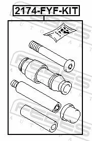 FEBEST Guide Bolt, brake caliper (2174-FYF-KIT)