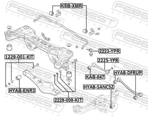 FEBEST Camber Correction Screw Set (2229-009-KIT)
