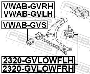 FEBEST Ball Joint (2320-GVLOWFLH)