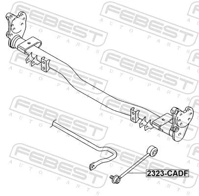 FEBEST Link/Coupling Rod, stabiliser bar (2323-CADF)
