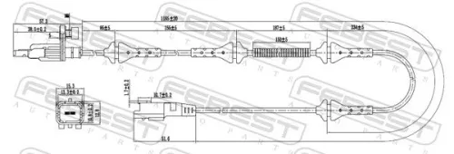 FEBEST Sensor, wheel speed (25606-001)
