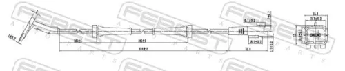 FEBEST Sensor, wheel speed (25606-002)