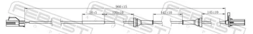 FEBEST Sensor, wheel speed (27606-001)