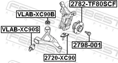 FEBEST Wheel Hub (2782-TF80SCF)