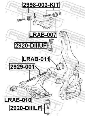 FEBEST Camber Correction Screw (2998-003-KIT)