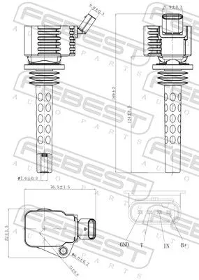 FEBEST Ignition Coil (30640-004)