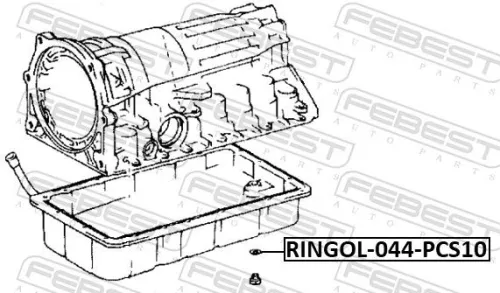 FEBEST Seal Ring, oil drain plug (88430-121622X)