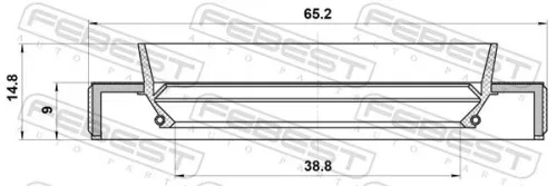 FEBEST Shaft Seal, drive shaft (95HBY-40650915R)