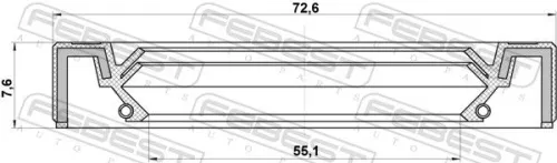 FEBEST Seal Ring, wheel hub (95IBS-57730808X)