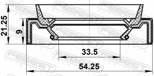 FEBEST Shaft Seal, drive shaft (95JAS-32540921R)