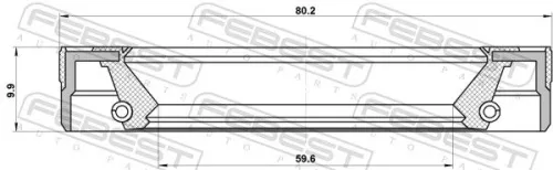 FEBEST Seal Ring, wheel hub (95LEY-61801010X)