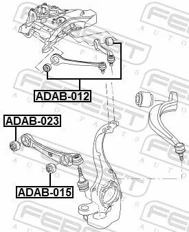 FEBEST Mounting, control/trailing arm (ADAB-023)