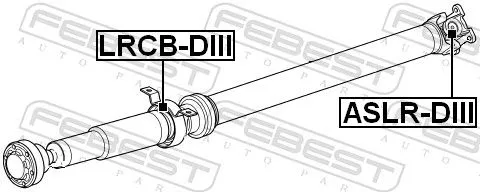 FEBEST Joint, propshaft (ASLR-DIII)