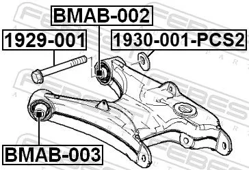 FEBEST Mounting, control/trailing arm (BMAB-003)